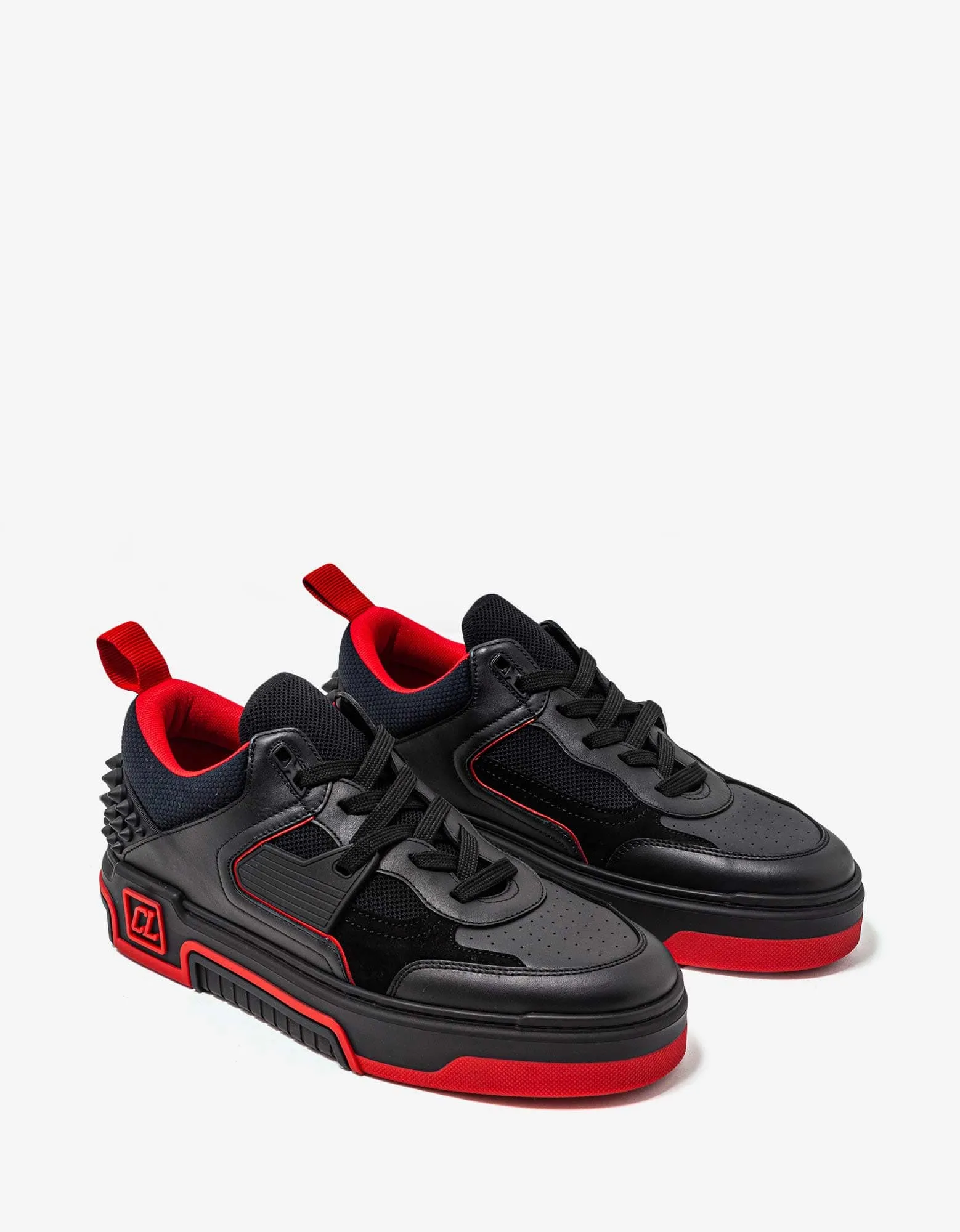 Christian Louboutin Astroloubi Black & Red Trainers -