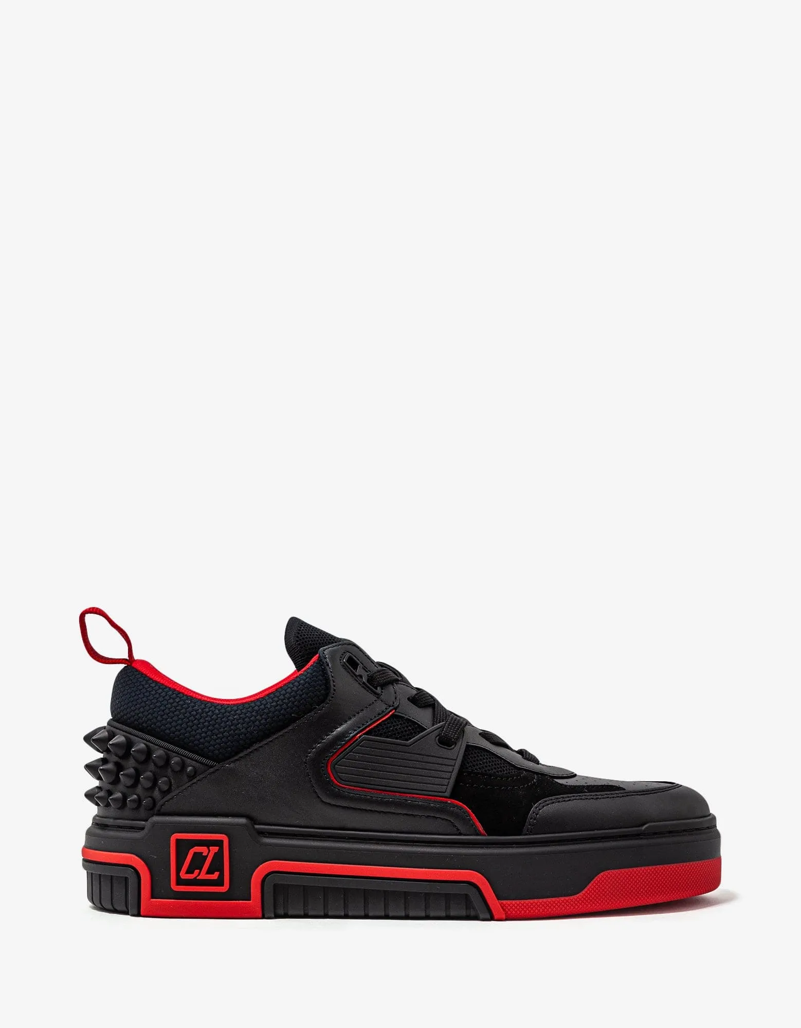 Christian Louboutin Astroloubi Black & Red Trainers -