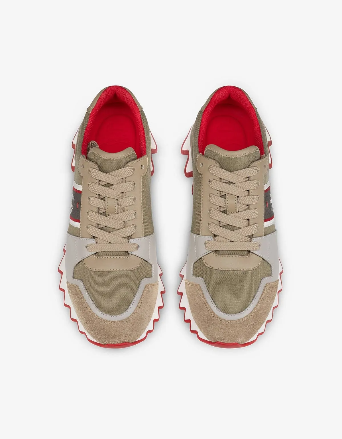 Christian Louboutin Nastroshark Saharienne Beige Trainers -