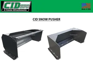 CID Snow Pushers for Skid Steers