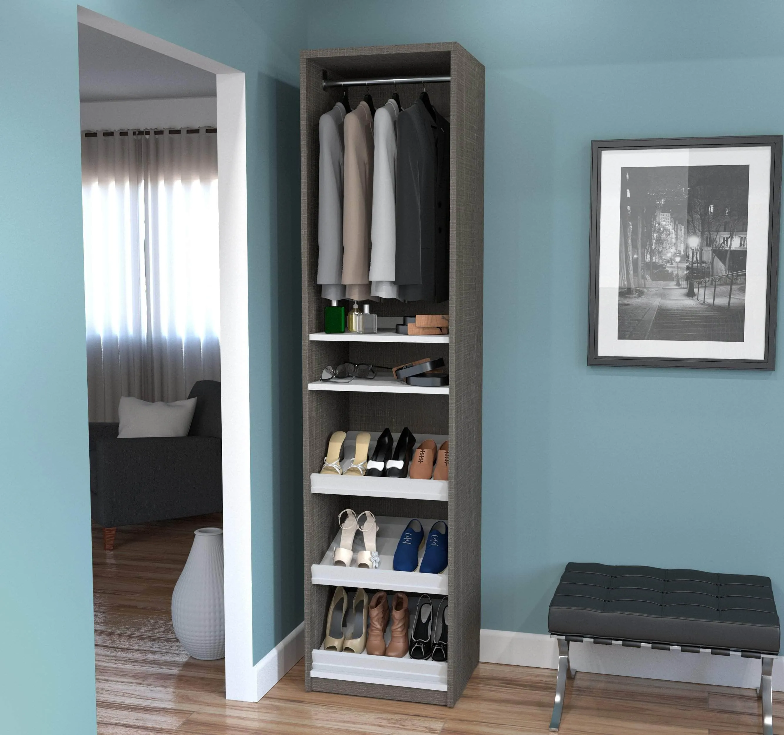 Cielo 19.5” Closet Organizer - Available in 2 Colours