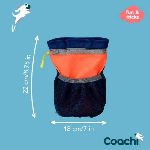 Coachi Navy & Coral Pro Train & Treat Bag