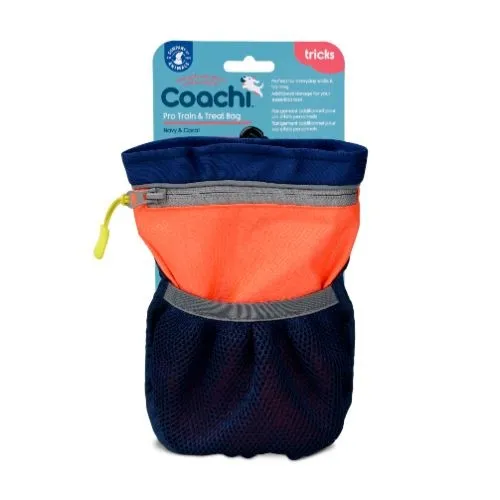 Coachi Navy & Coral Pro Train & Treat Bag