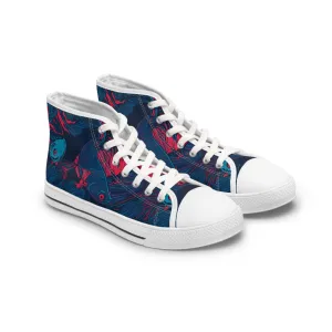 Colorful Betta Fish Women's High Top Sneakers