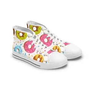 Colorful Donuts Women's High Top Sneakers