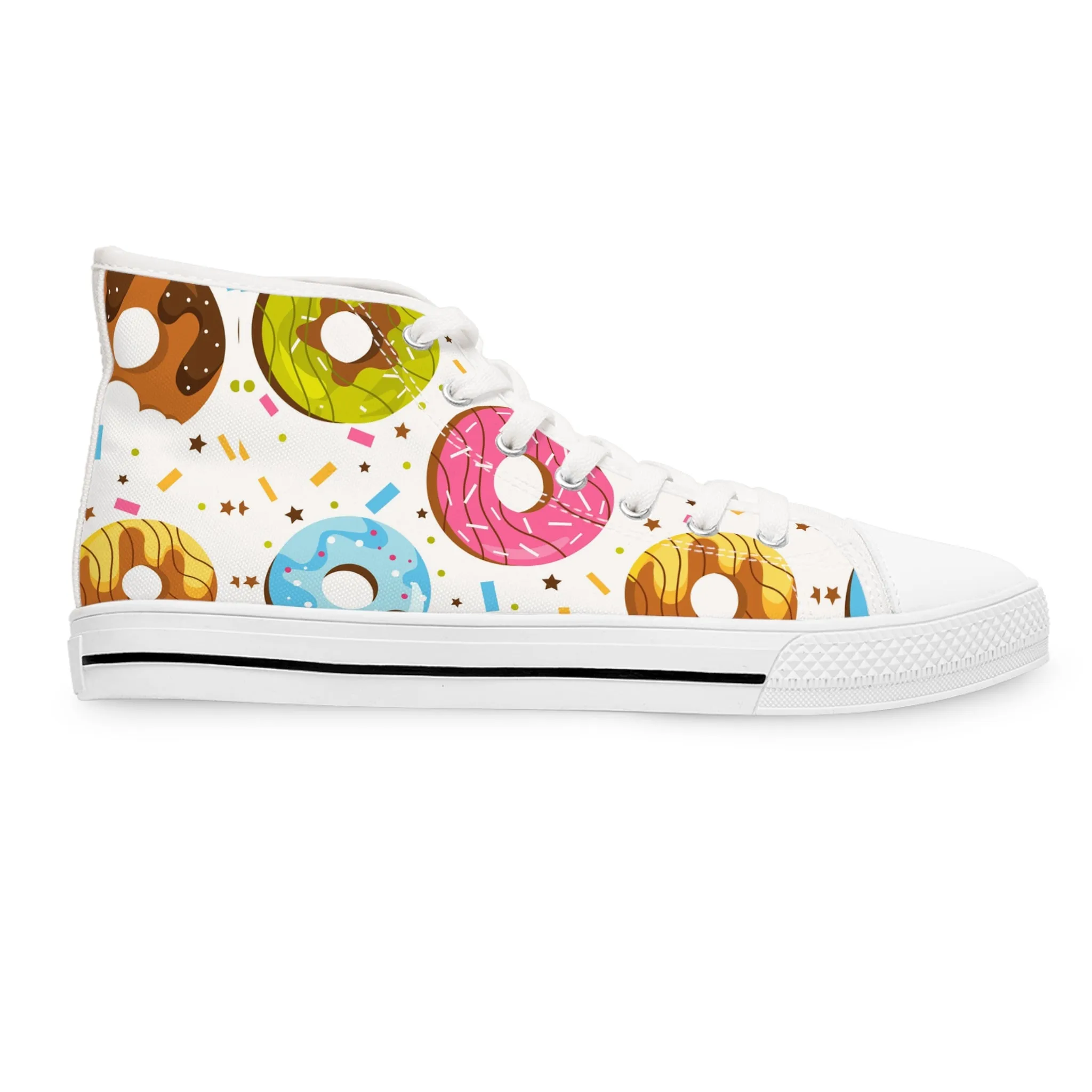 Colorful Donuts Women's High Top Sneakers