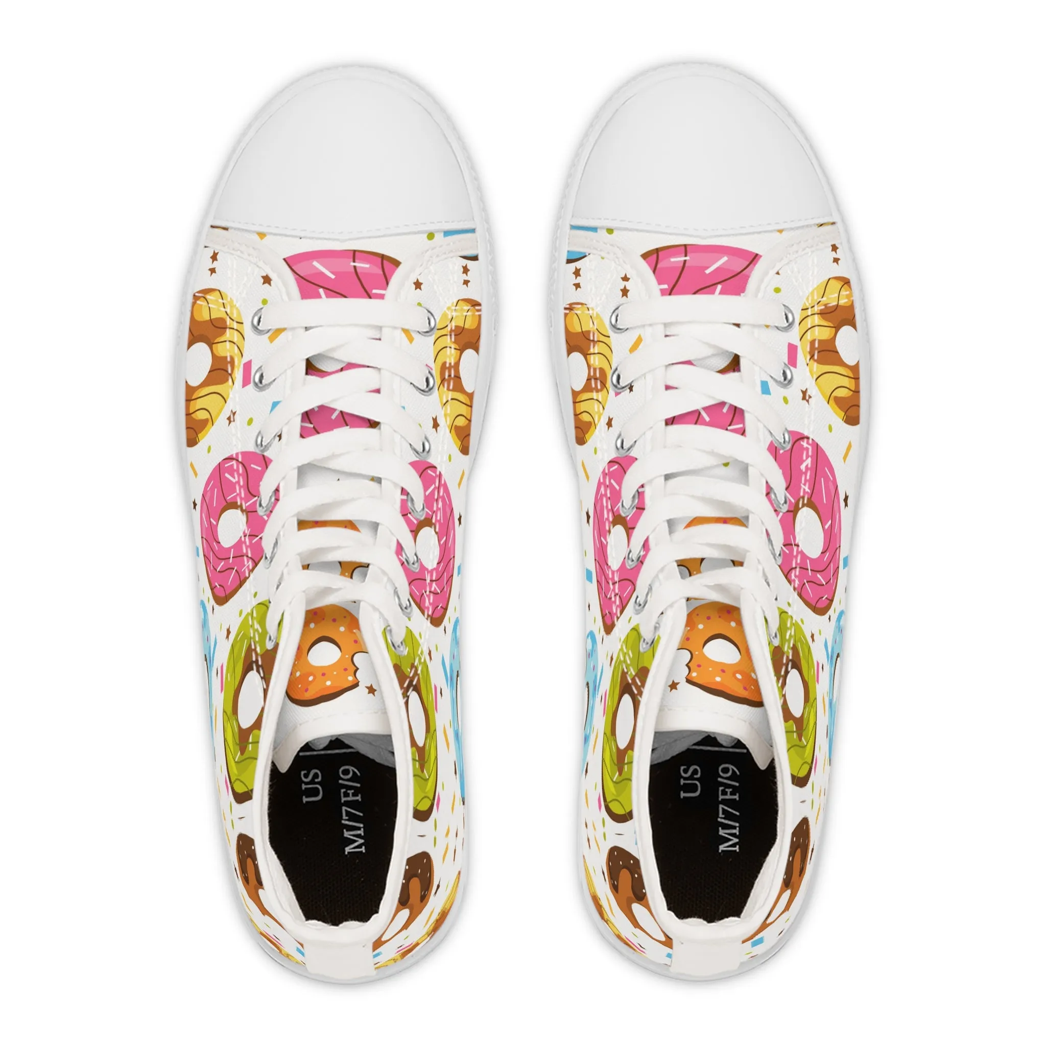 Colorful Donuts Women's High Top Sneakers