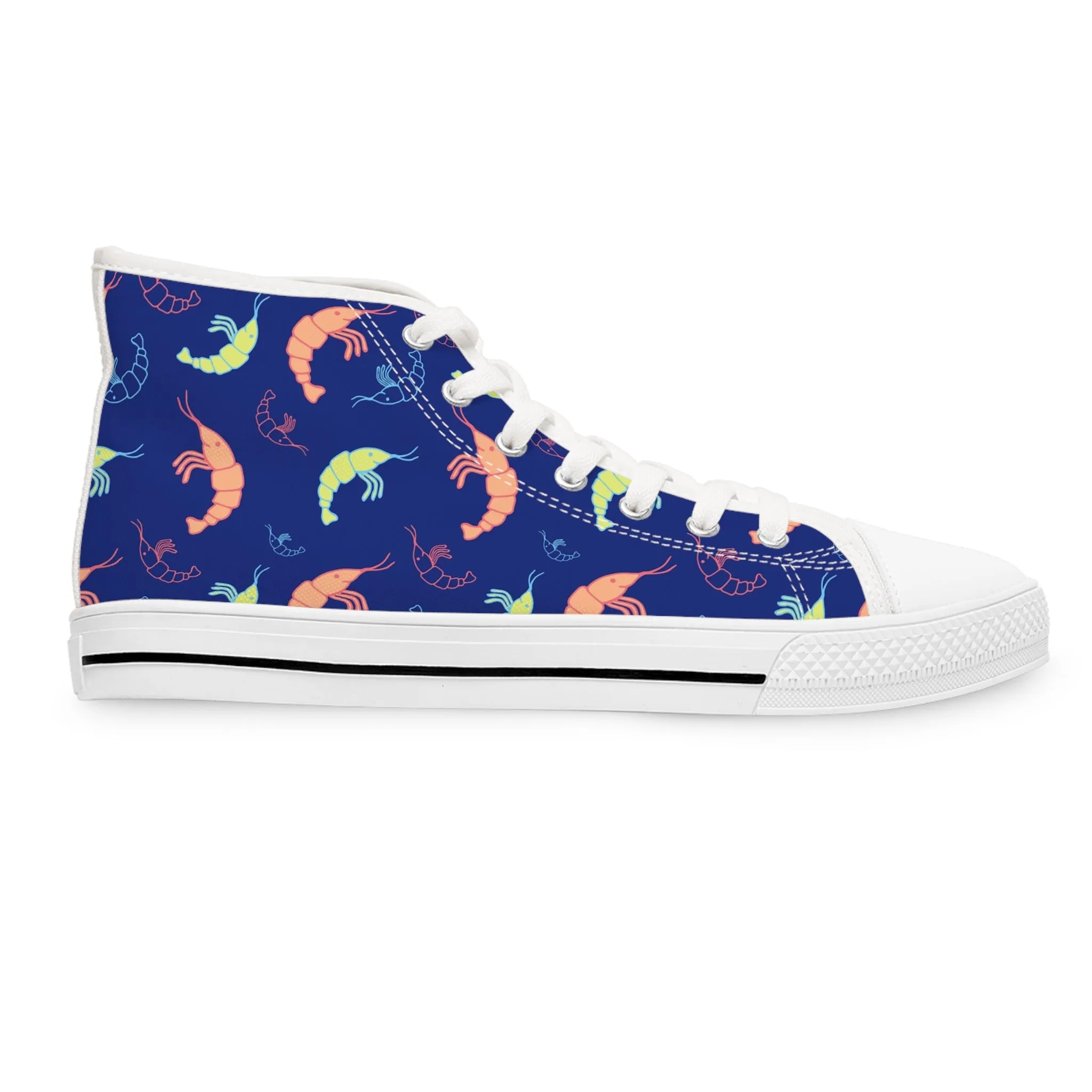 Colorful Shrimp Women's High Top Sneakers