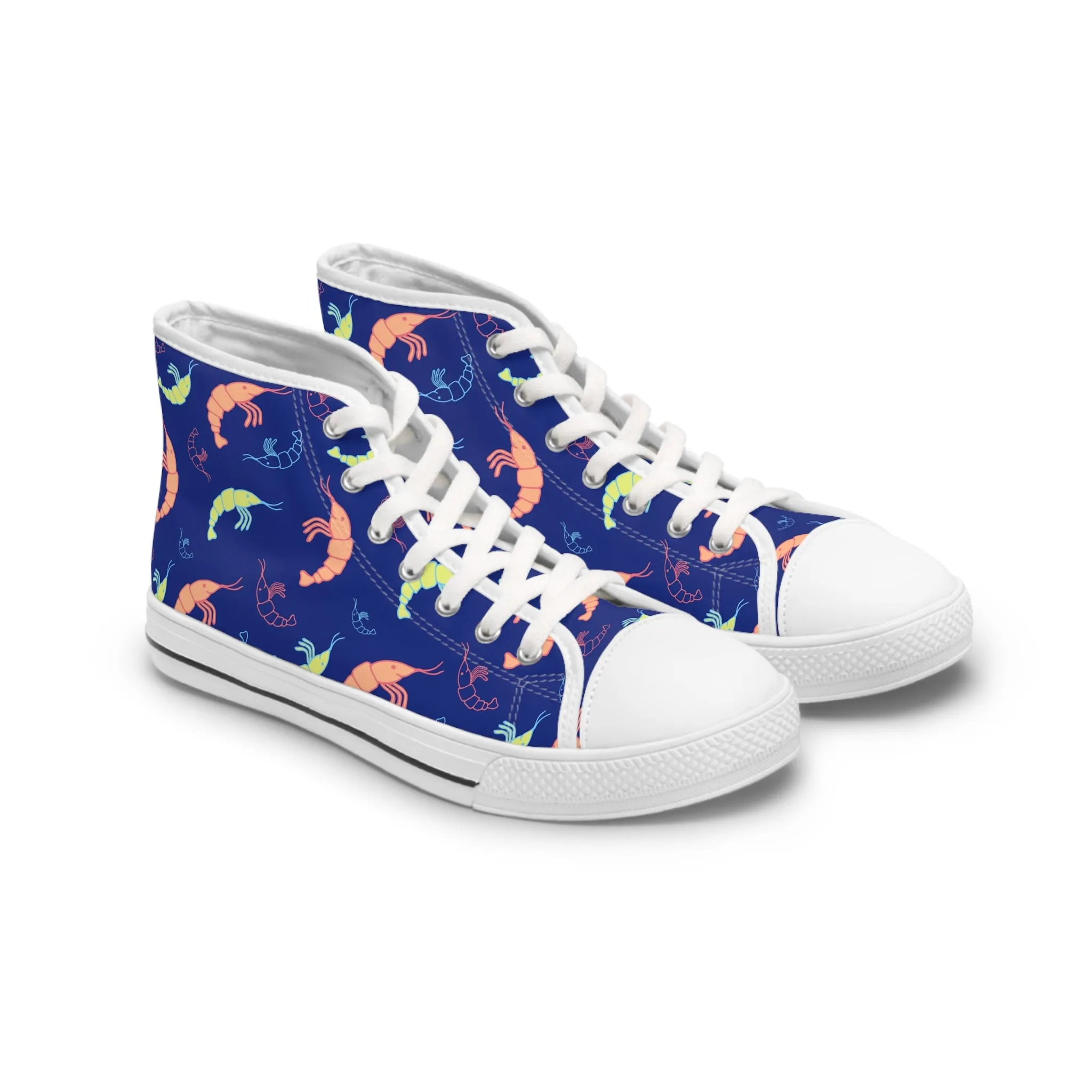 Colorful Shrimp Women's High Top Sneakers