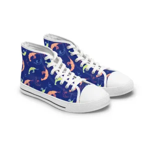 Colorful Shrimp Women's High Top Sneakers