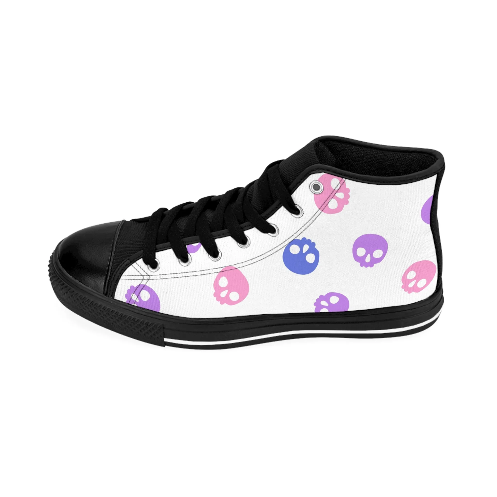 Colorful Skulls Women's Classic Sneakers