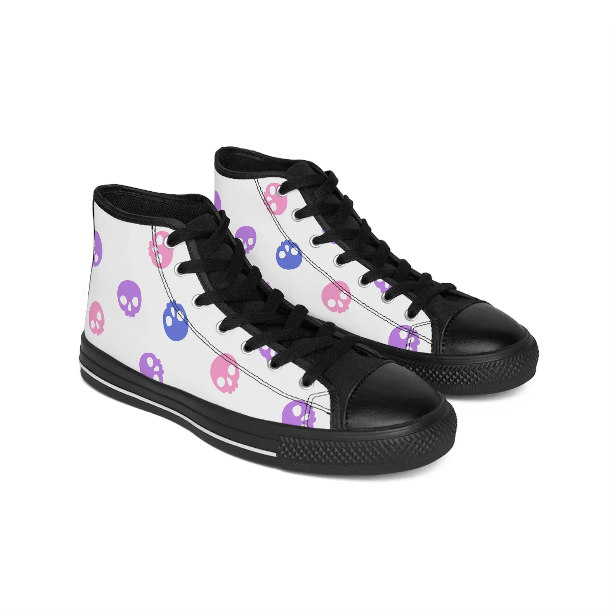 Colorful Skulls Women's Classic Sneakers