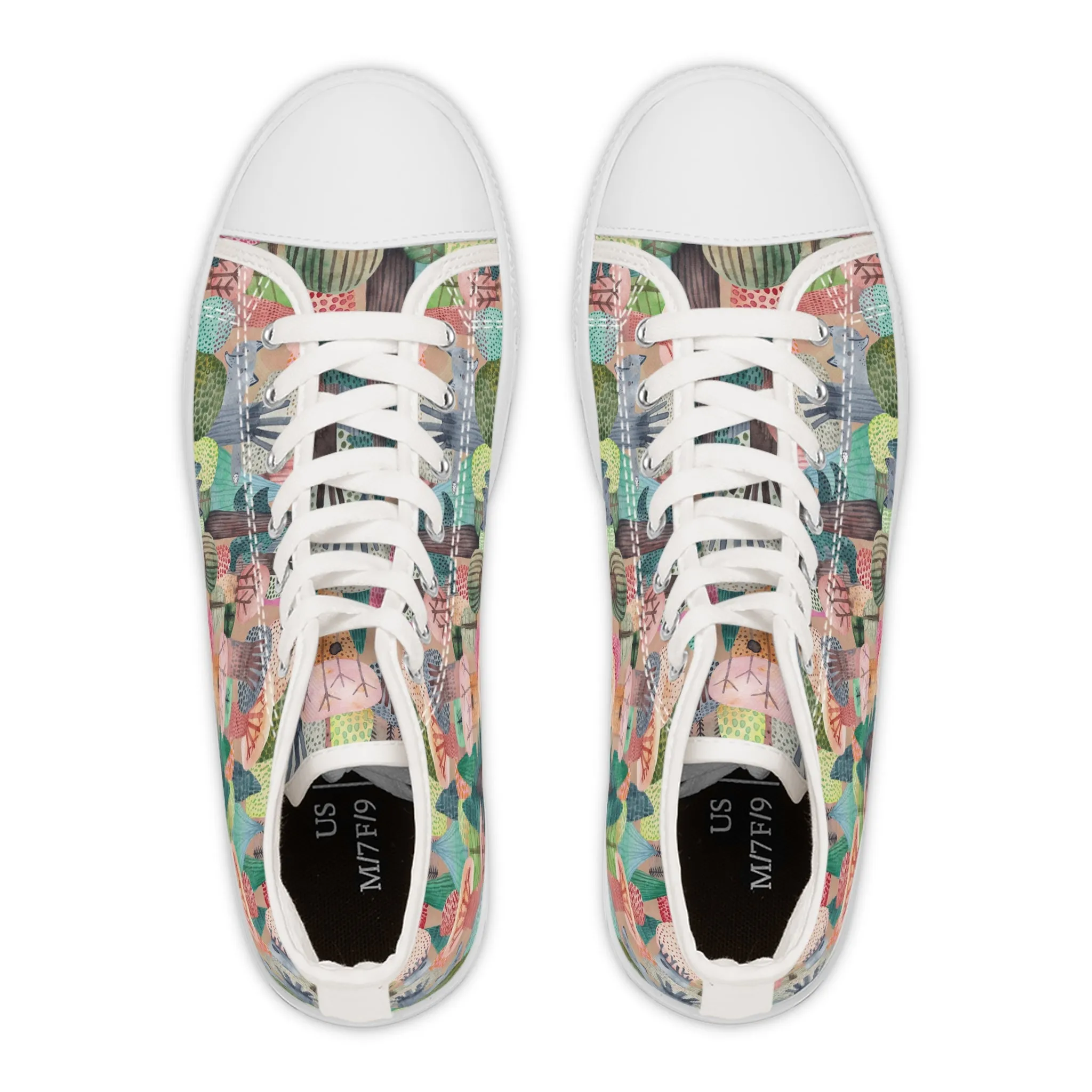 Colorful Trees Women's High Top Sneakers