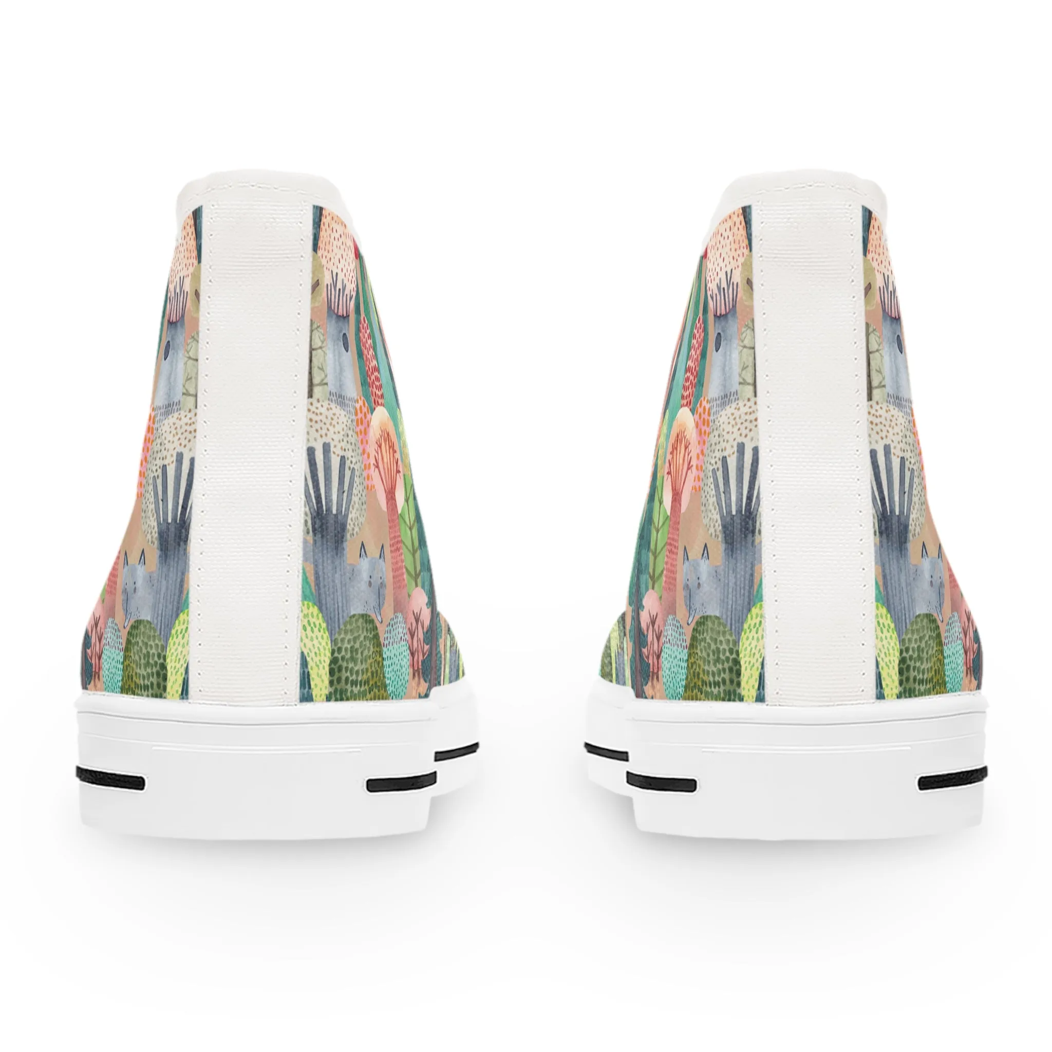 Colorful Trees Women's High Top Sneakers