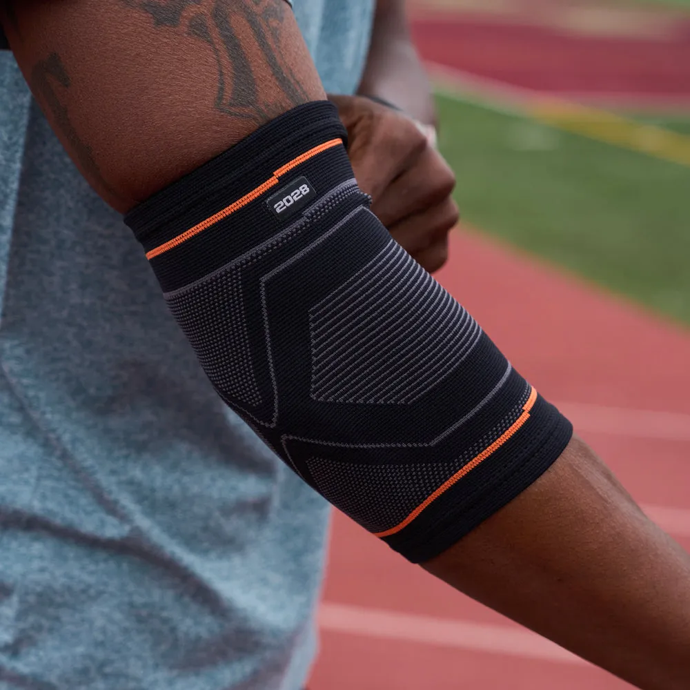 Compression Knit Elbow Sleeve with Gel Support