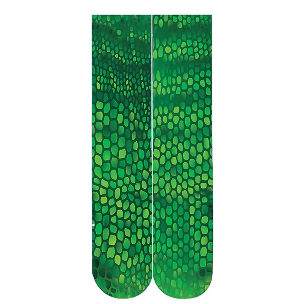 Cool Animal Skin 3D Printed Colorful Knee Socks