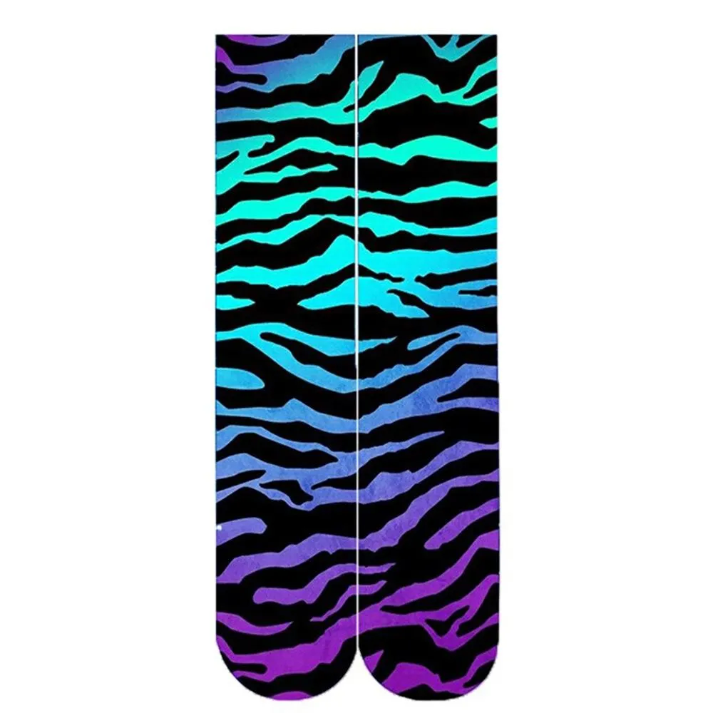 Cool Animal Skin 3D Printed Colorful Knee Socks