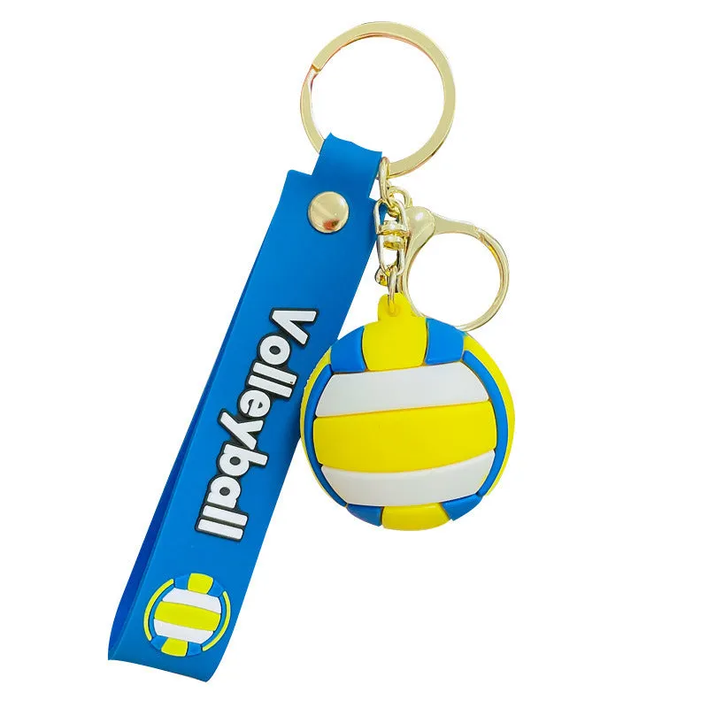 Creative Cartoon Ball Series Basketball Keychain