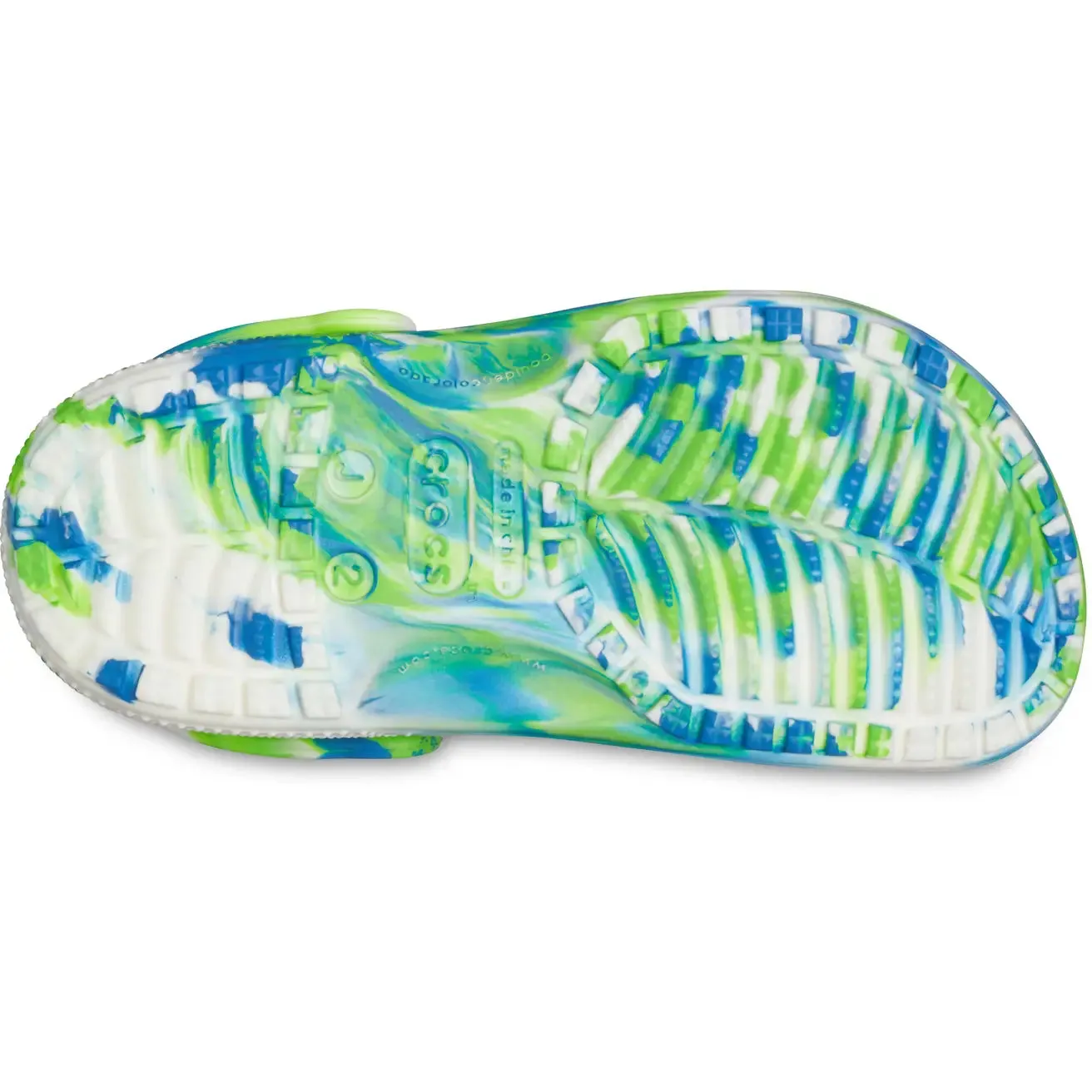 Crocs Classic Clog Kids Glow Blue Multi