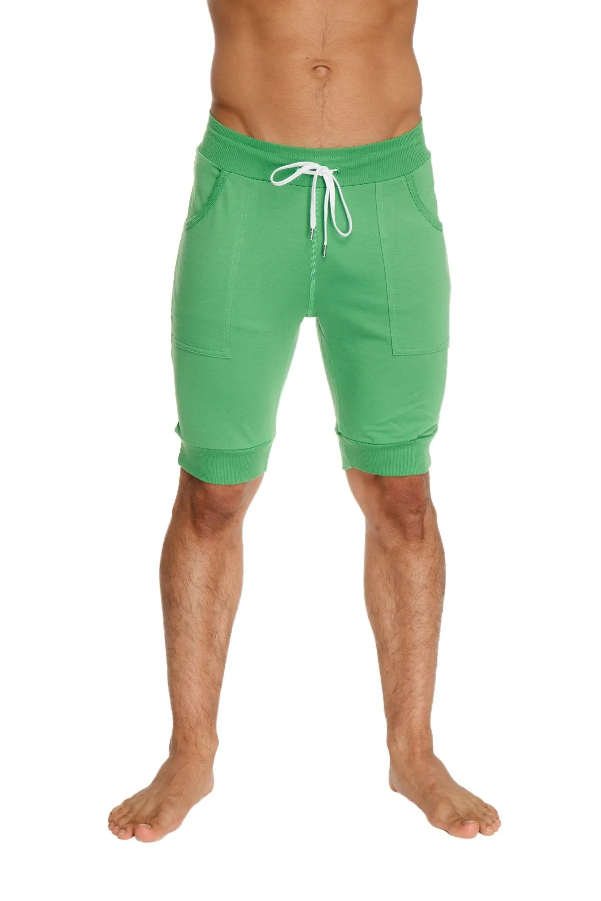 Cuffed Yoga Short (Bamboo Green)