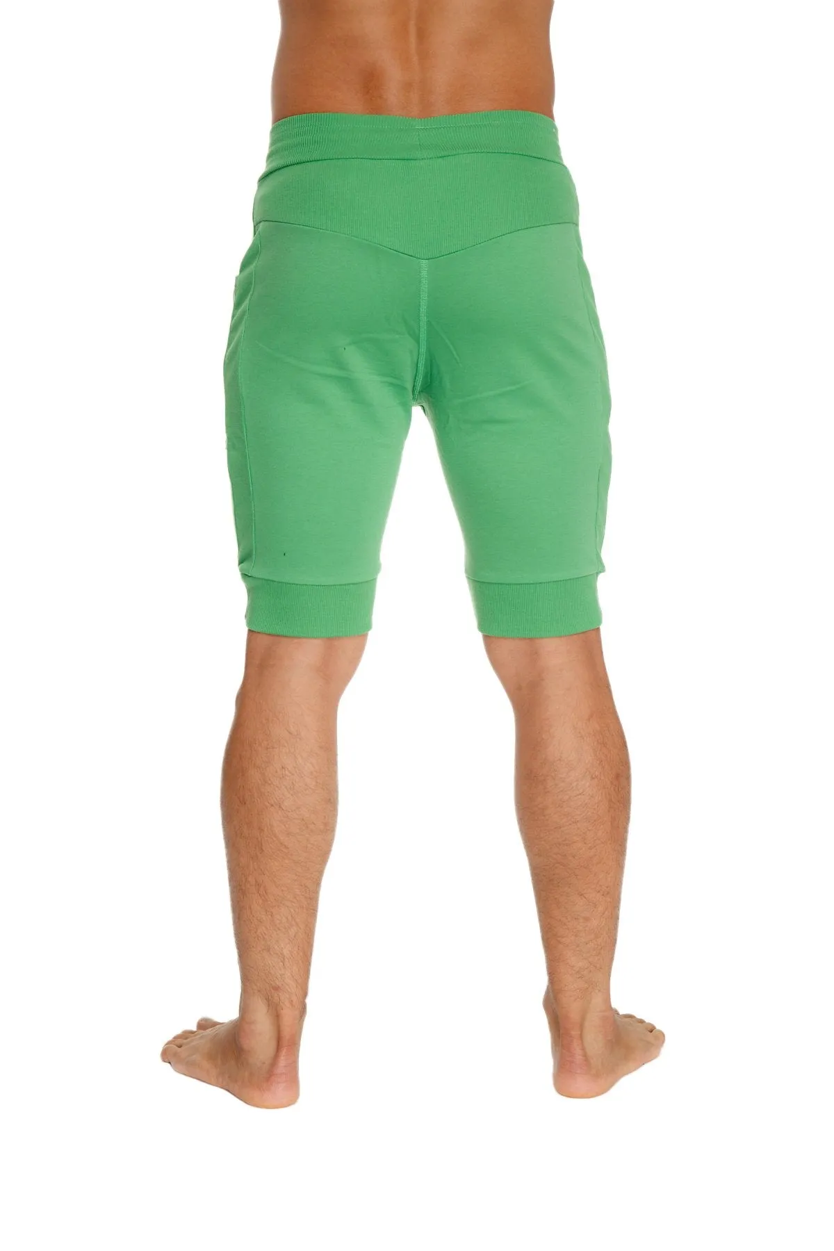 Cuffed Yoga Short (Bamboo Green)