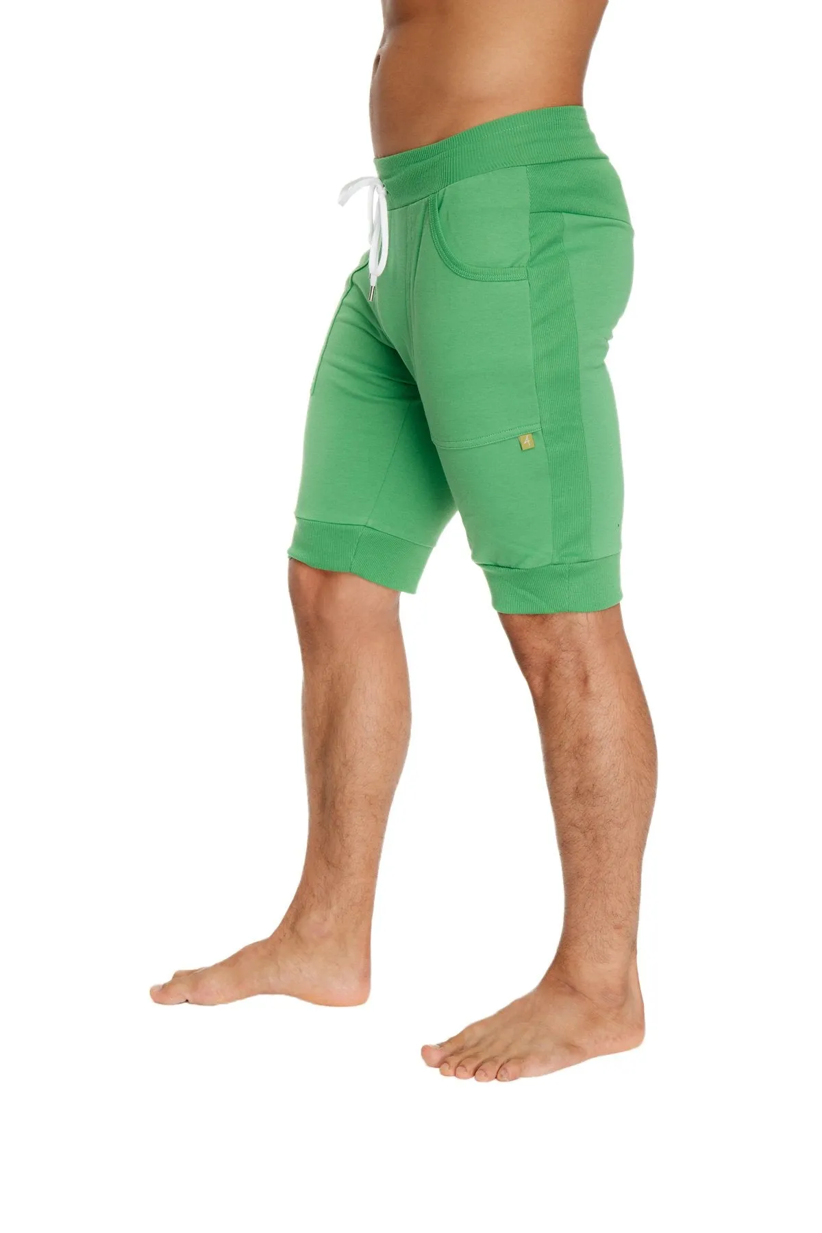 Cuffed Yoga Short (Bamboo Green)