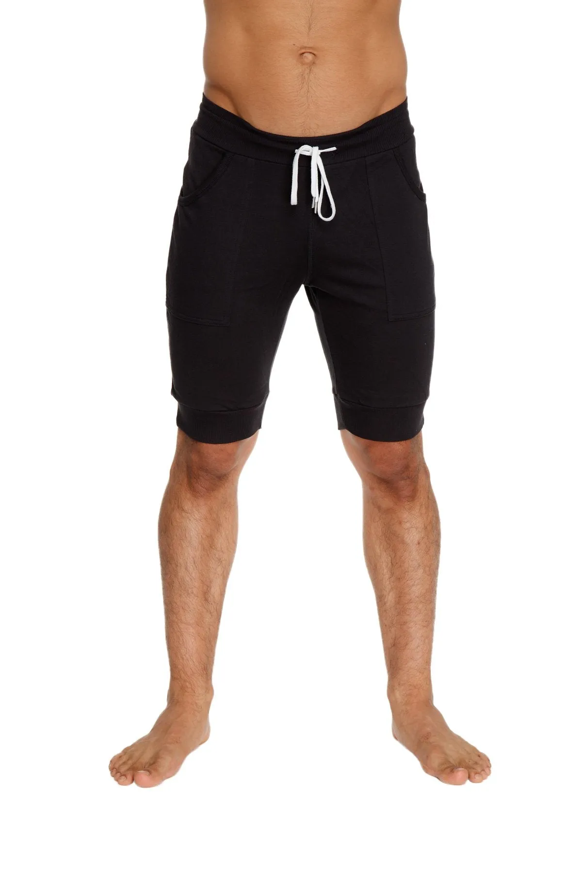 Cuffed Yoga Short (Black)