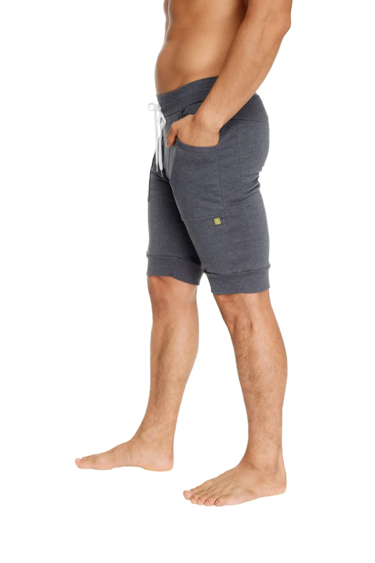 Cuffed Yoga Short (Charcoal)