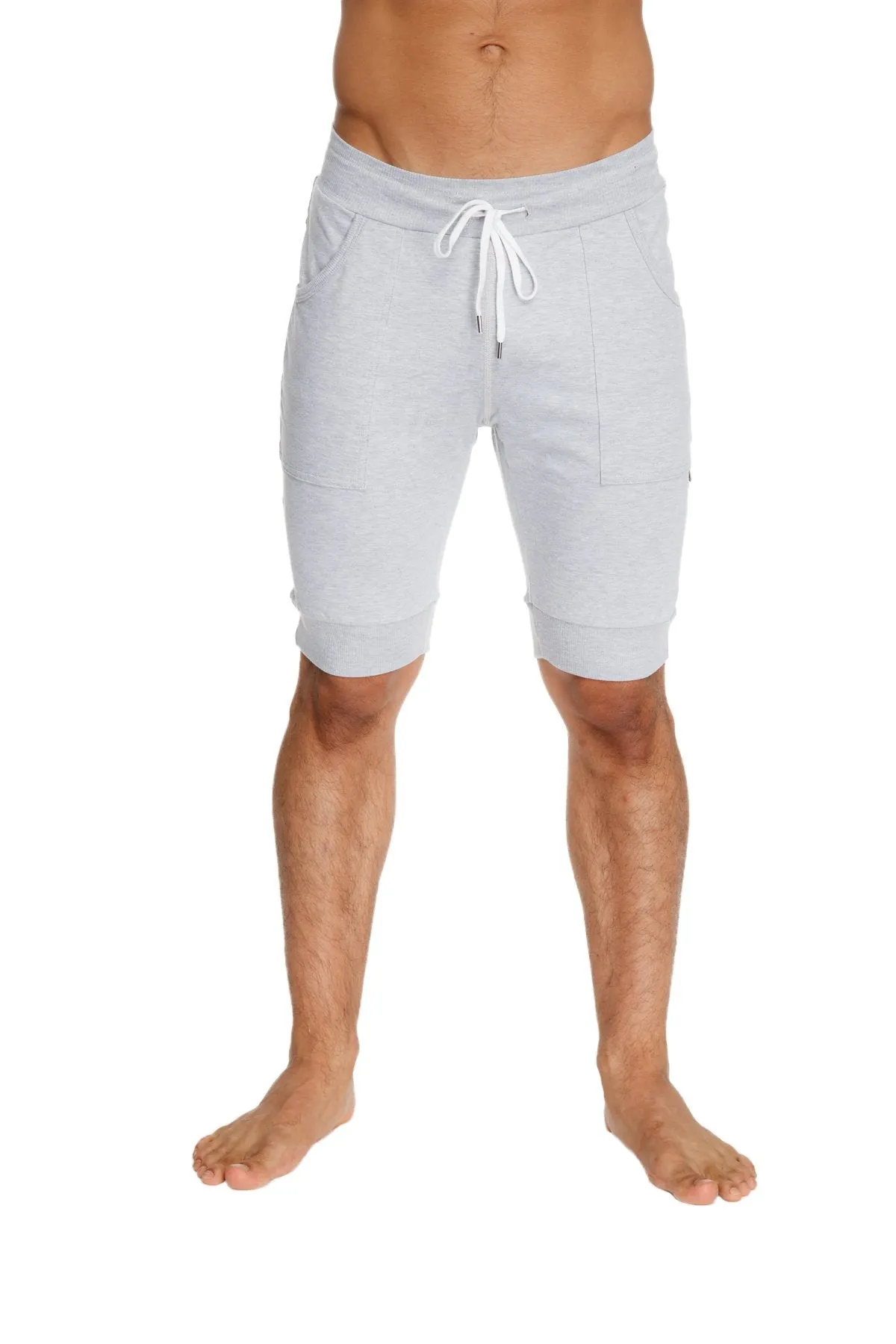 Cuffed Yoga Short (Heather Grey)