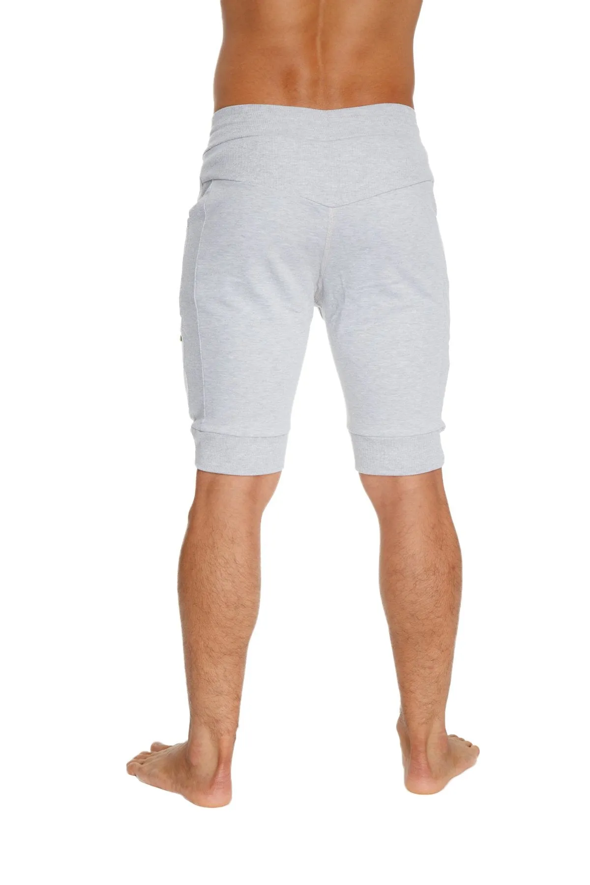 Cuffed Yoga Short (Heather Grey)