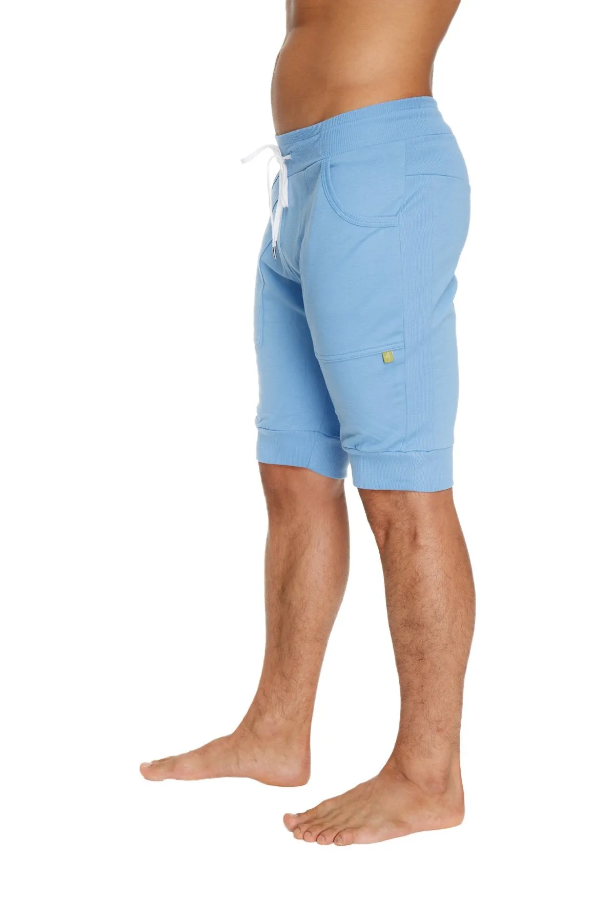 Cuffed Yoga Short (Ice Blue)