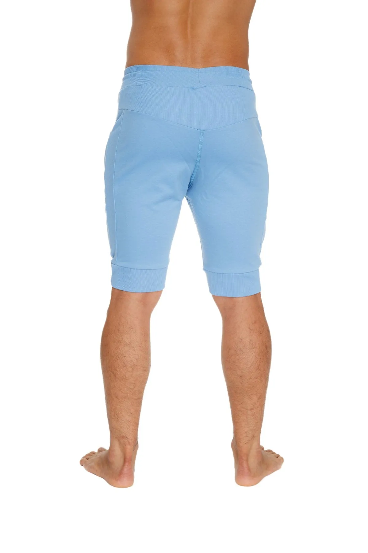 Cuffed Yoga Short (Ice Blue)