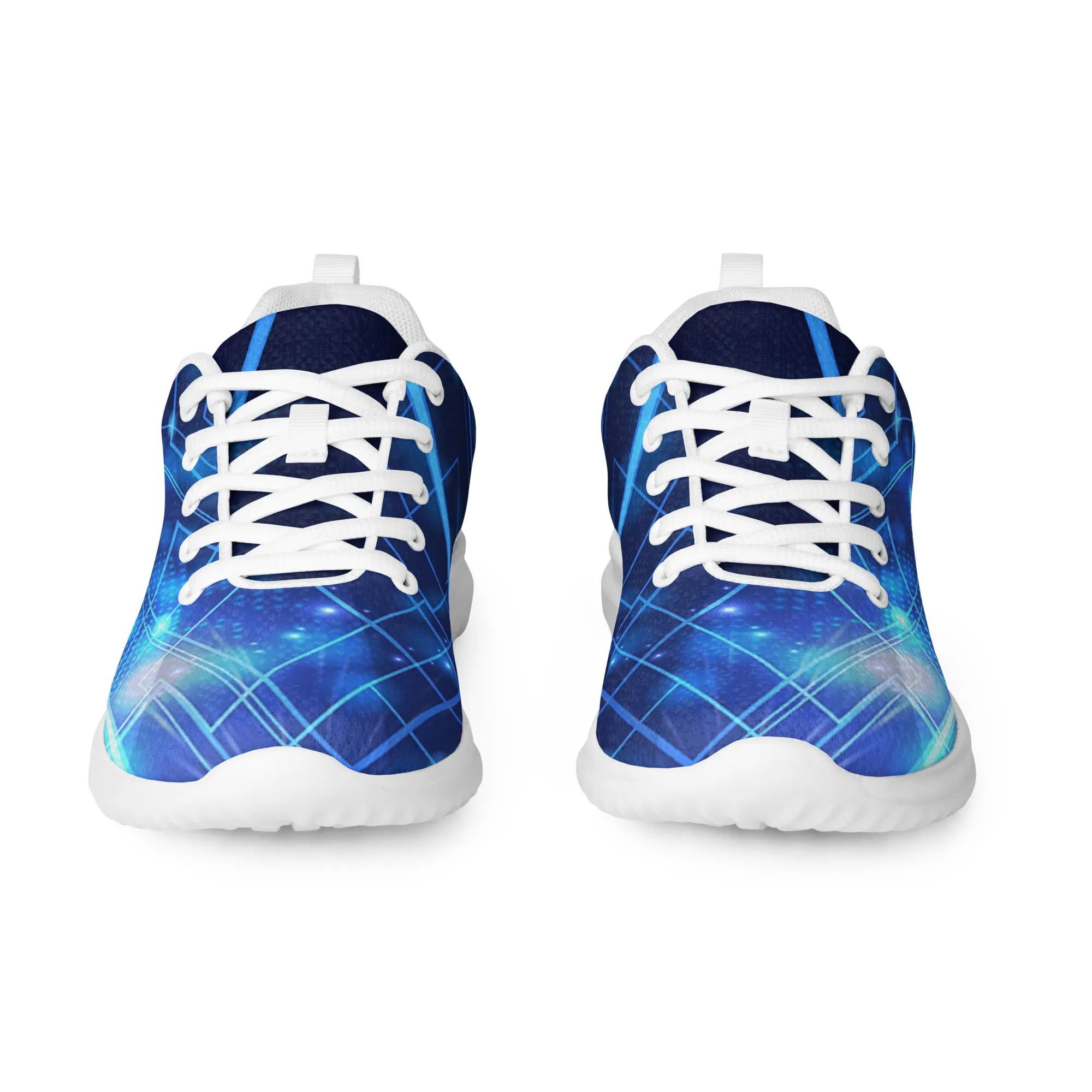 DASH Blue Circuit Women’s Athletic Shoes Lightweight Breathable Design by IOBI Original Apparel