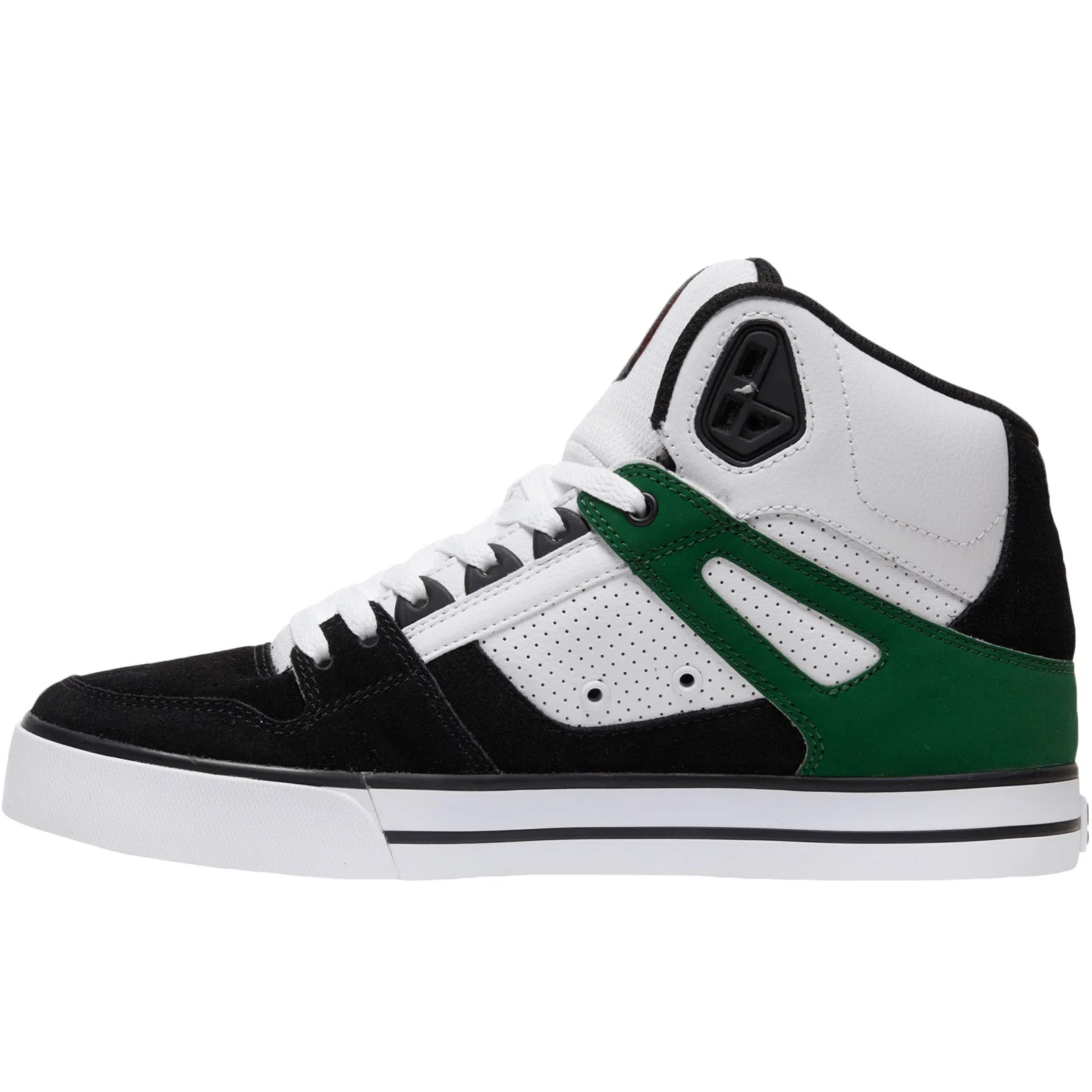 DC Shoes Mens Pure Trainers - White/Green