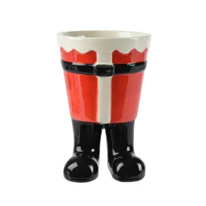 Decoris Dolomite Planter 8 x 12cm - Santa Boots