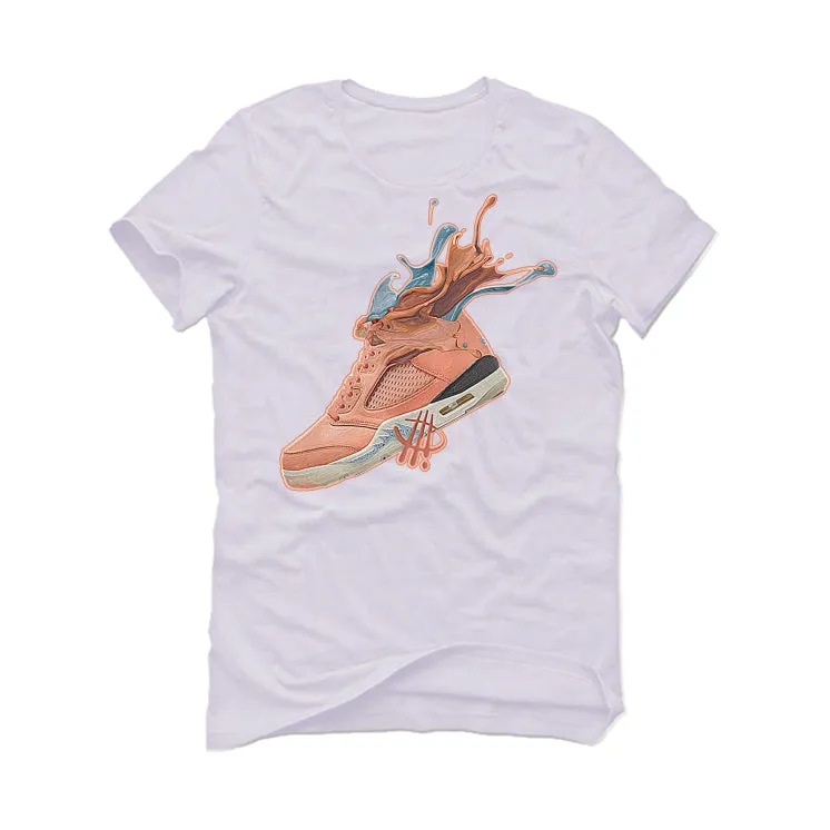 DJ Khaled x Air Jordan 5 “Crimson Bliss”  | illcurrency White T-Shirt (KHALED SPLASH)