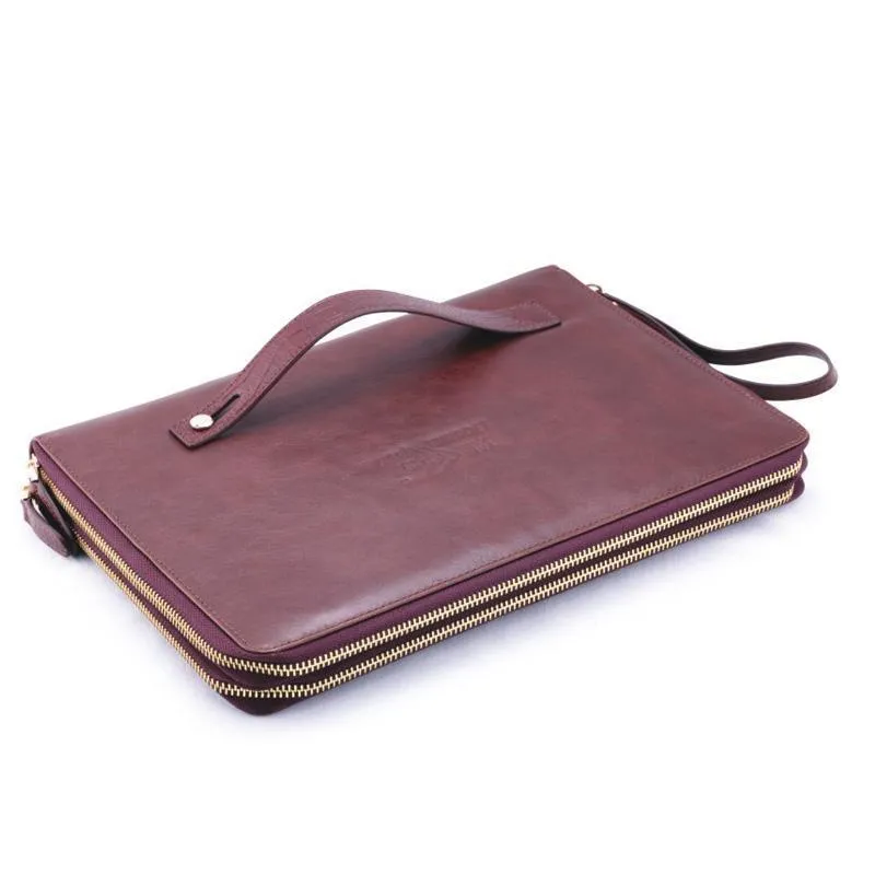 Double Fish Leather Table Tennis Bat Case