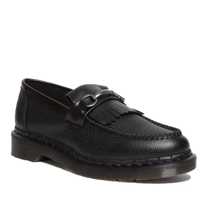 Dr Martens Adrian Snaffle Loafer Pebble Grain Slip On Black