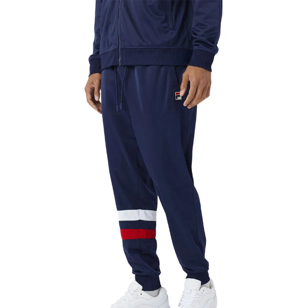 Fila Jaya Track Pants (Men's) - Navy/Red/White