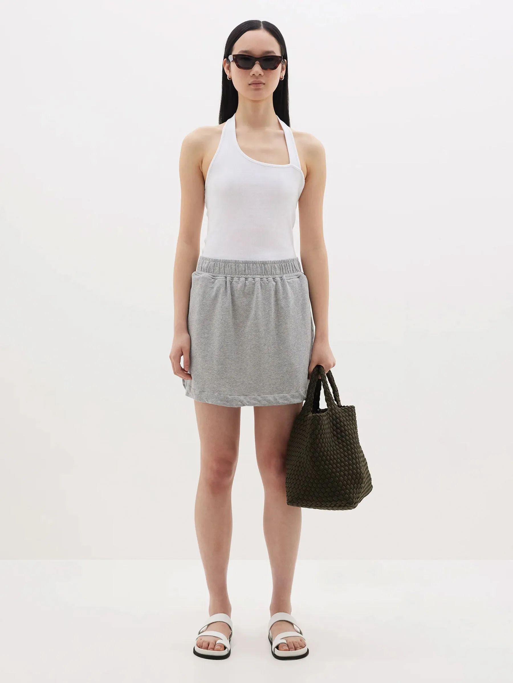 french terry tennis skirt