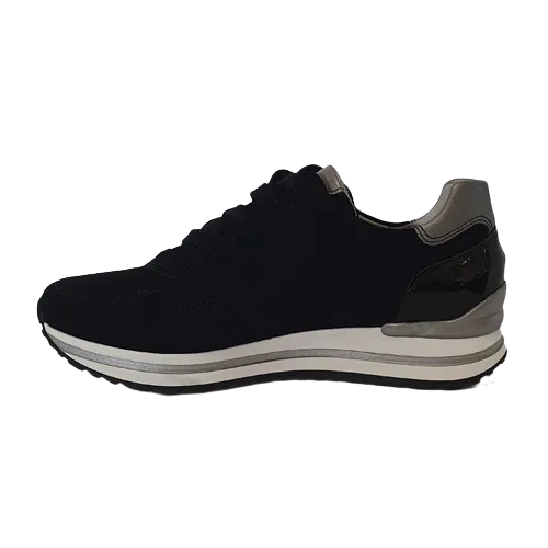 Gabor Wide Fitting Trainers - 66.528 - Black/Silver