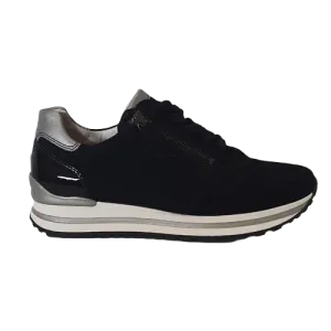 Gabor Wide Fitting Trainers - 66.528 - Black/Silver