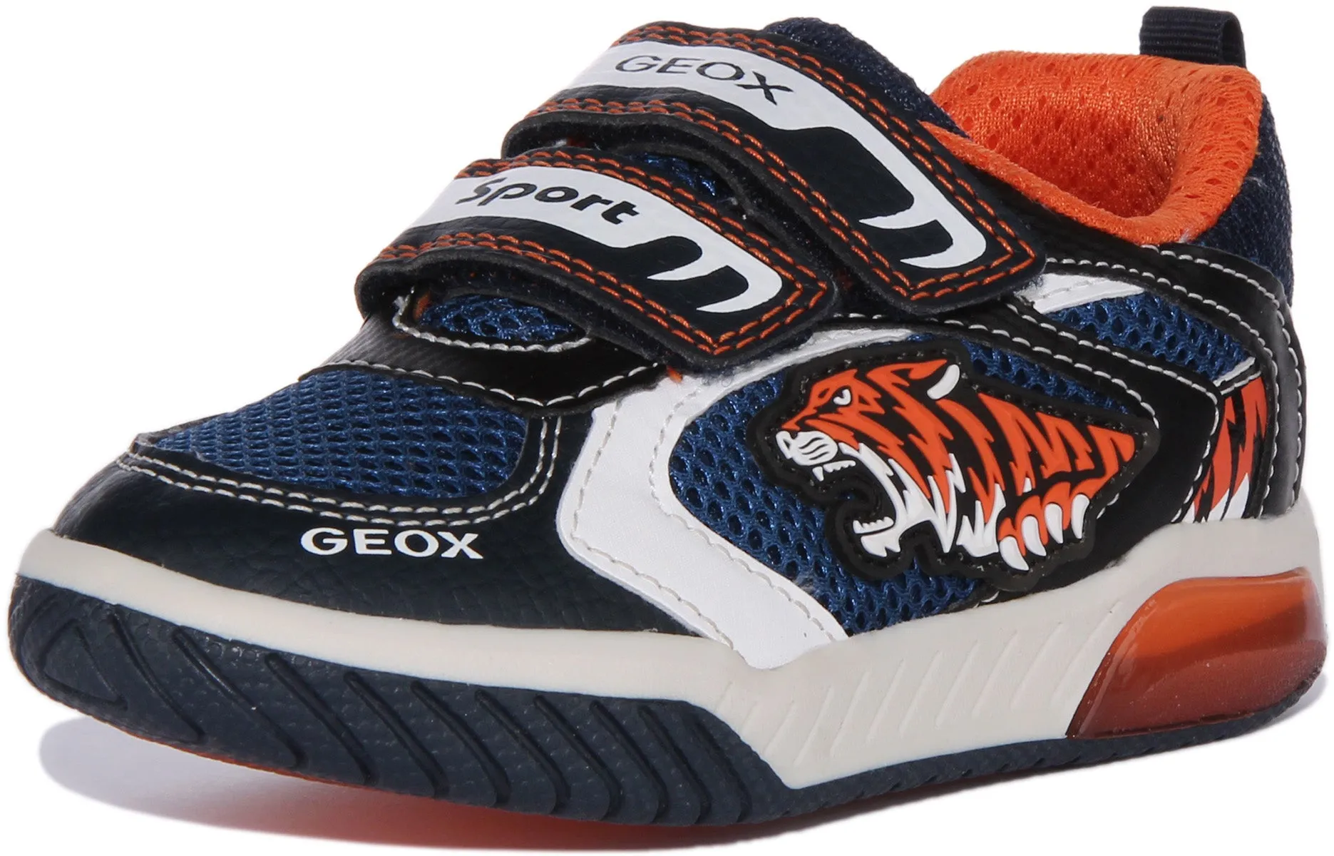 Geox J Inek B. A In Navy Red For Infants