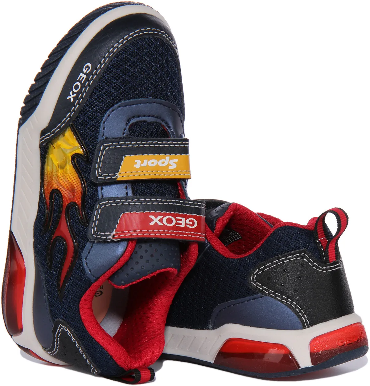 Geox J Inek B. B In Navy Red For Infants