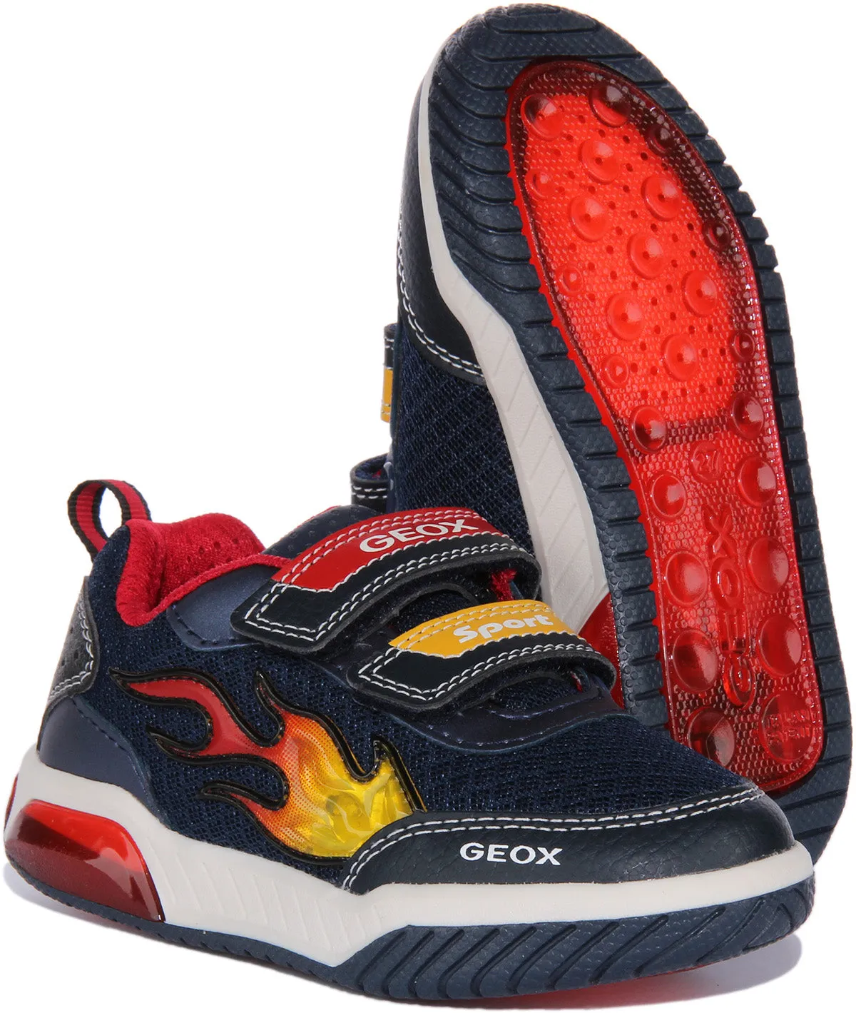 Geox J Inek B. B In Navy Red For Infants