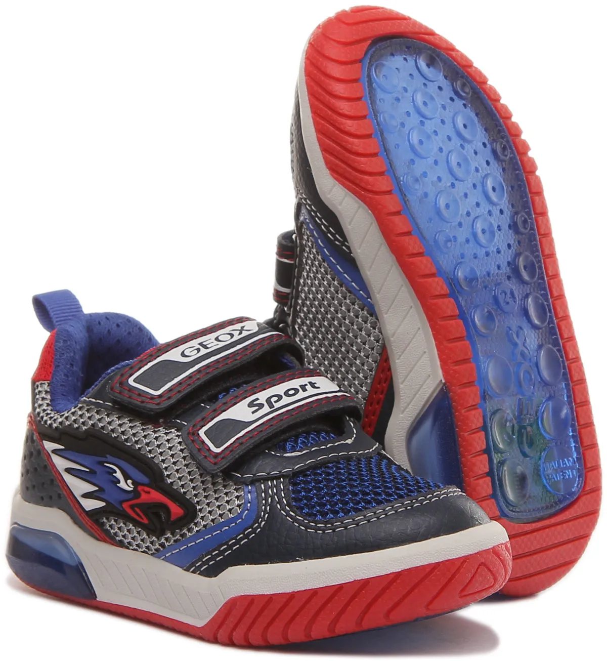 Geox J Inek B. B In Navy Red For Kids