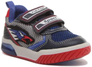 Geox J Inek B. B In Navy Red For Kids