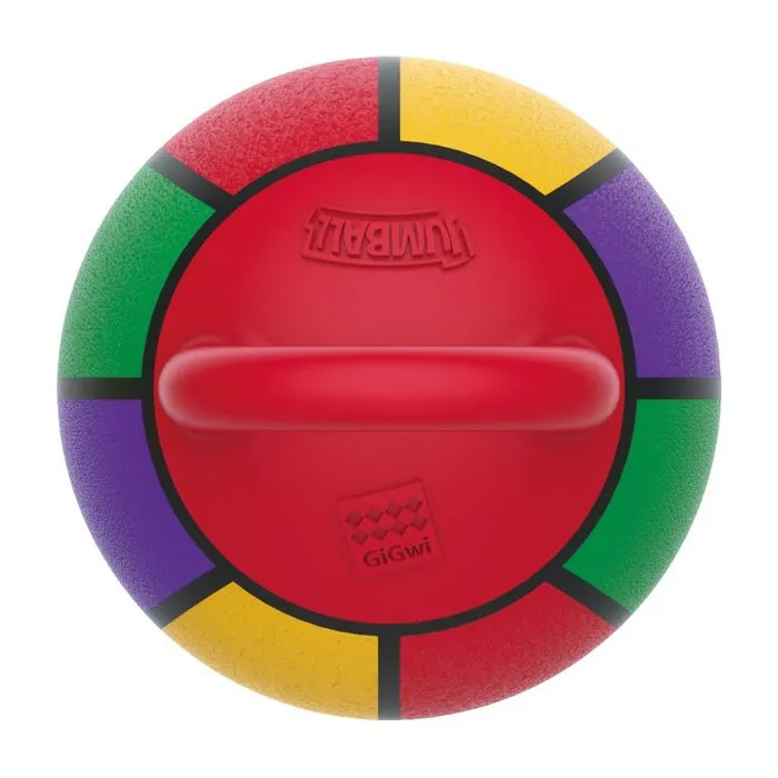 GiGwi 'Jumball ' Basketball Ball with rubber handle Multi-Coloured Small