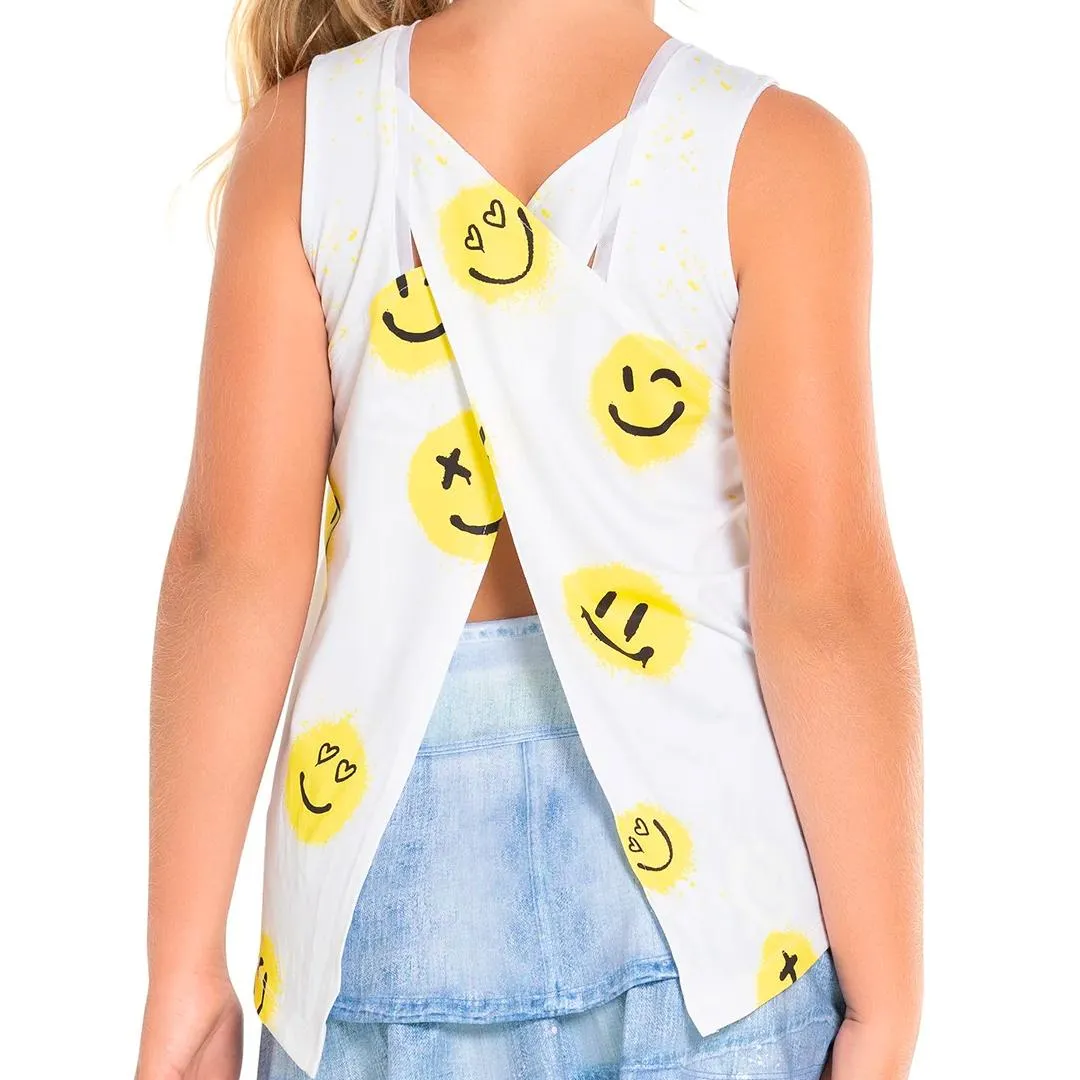 Girl's Tie Back Tennis Tank