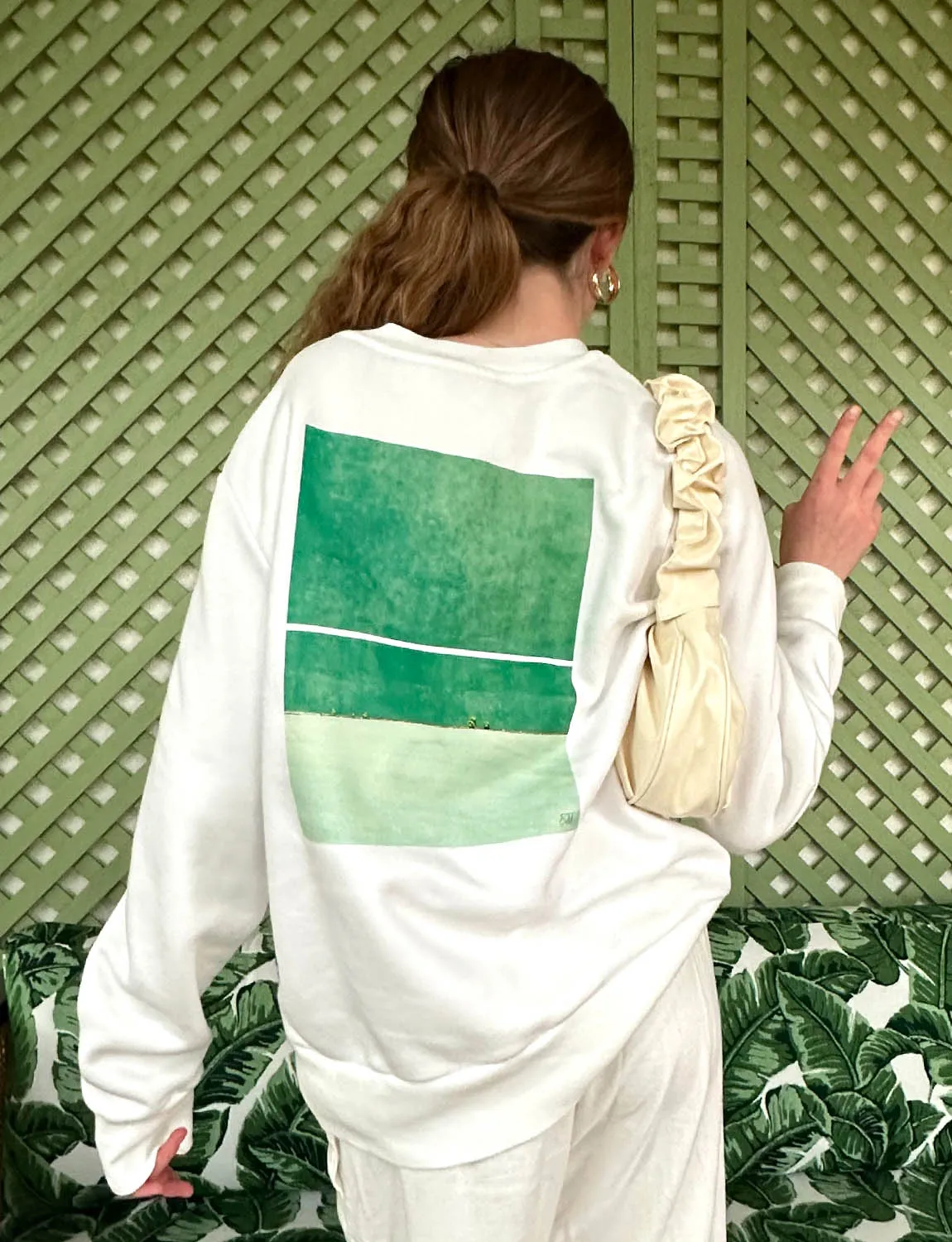 Graphic Tennis Sweatshirt